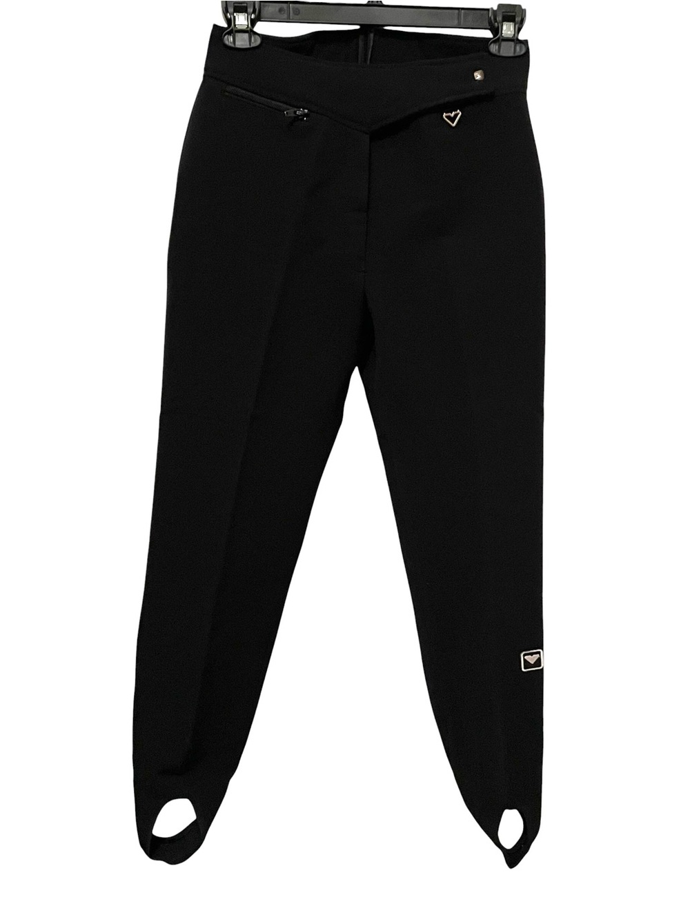Vintage Obermeyer Women's Stretch Pants Ski Pants Wool Blend Size 12R Black